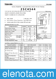 Toshiba 2SC4544 datasheet