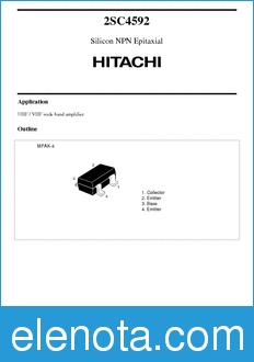 Hitachi 2SC4592 datasheet