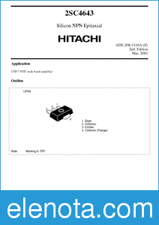 Hitachi 2SC4643 datasheet