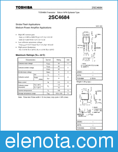 Toshiba 2SC4684 datasheet