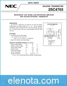 NEC 2SC4703 datasheet