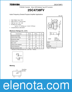 Toshiba 2SC4738FV datasheet