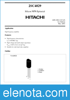 Hitachi 2SC4829 datasheet