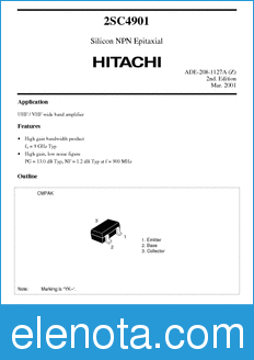 Hitachi 2SC4901 datasheet