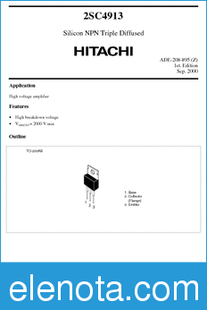 Hitachi 2SC4913 datasheet