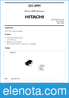Hitachi 2SC4995 datasheet