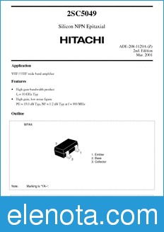 Hitachi 2SC5049 datasheet