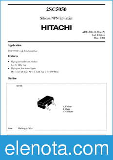 Hitachi 2SC5050 datasheet