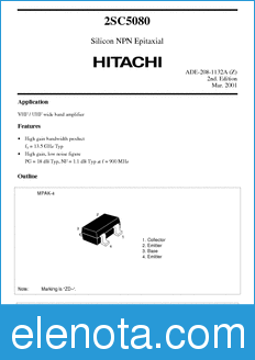 Hitachi 2SC5080 datasheet