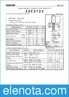 Toshiba 2SC5122 datasheet