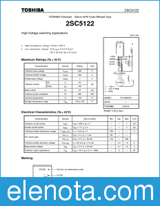 Toshiba 2SC5122 datasheet