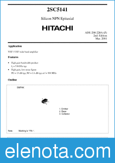 Hitachi 2SC5141 datasheet