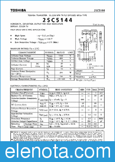 Toshiba 2SC5144 datasheet