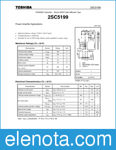Toshiba 2SC5199 datasheet