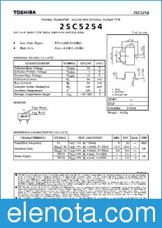 Toshiba 2SC5254 datasheet
