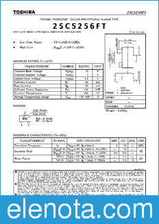Toshiba 2SC5256FT datasheet