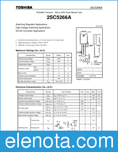 Toshiba 2SC5266A datasheet