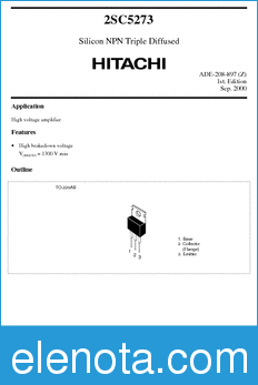 Hitachi 2SC5273 datasheet