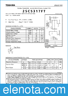 Toshiba 2SC5317FT datasheet
