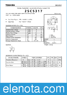 Toshiba 2SC5317 datasheet