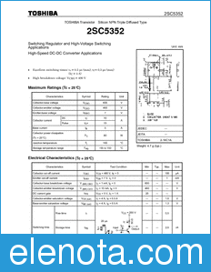 Toshiba 2SC5352 datasheet