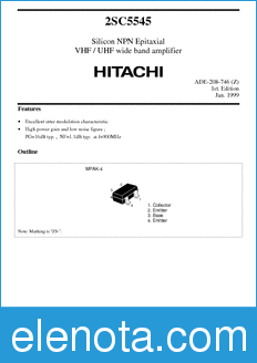 Hitachi 2SC5545 datasheet