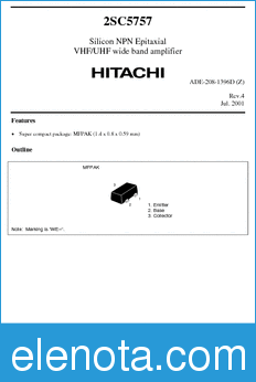 Hitachi 2SC5757 datasheet