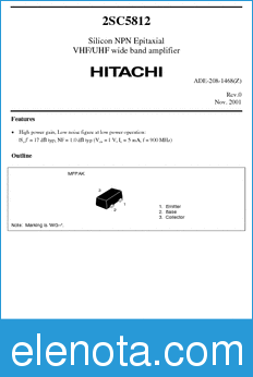 Hitachi 2SC5812 datasheet