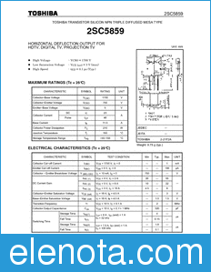 Toshiba 2SC5859 datasheet