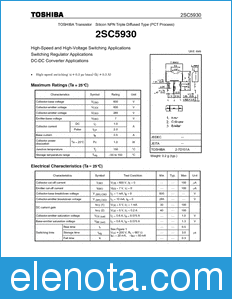 Toshiba 2SC5930 datasheet