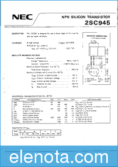 NEC 2SC945 datasheet