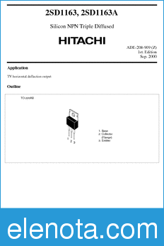 Hitachi 2SD1163 datasheet