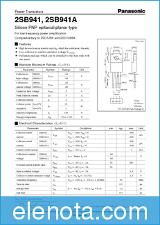 Panasonic Semiconductor 2SD1266A datasheet