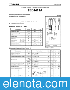 Toshiba 2SD1411A datasheet