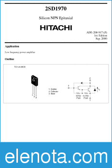 Hitachi 2SD1970 datasheet