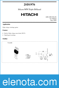 Hitachi 2SD1976 datasheet