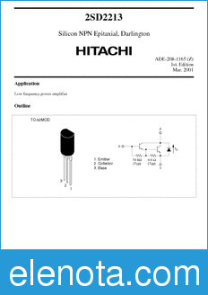 Hitachi 2SD2213 datasheet