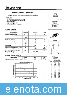 Mospec Semiconductor 2SD880 datasheet