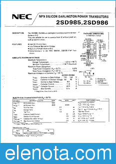 NEC 2SD985 datasheet