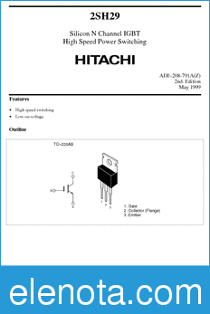 Hitachi 2SH29 datasheet