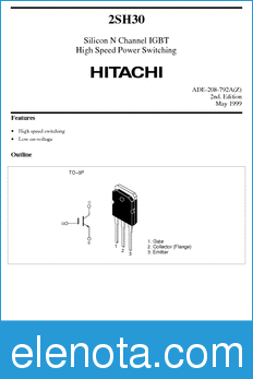 Hitachi 2SH30 datasheet