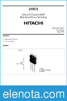 Hitachi 2SH31 datasheet