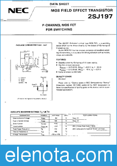 NEC 2SJ197 datasheet