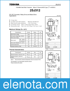 Toshiba 2SJ312 datasheet