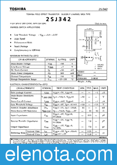 Toshiba 2SJ342 datasheet