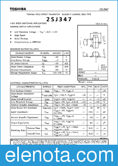 Toshiba 2SJ347 datasheet