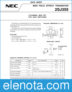 NEC 2SJ355 datasheet