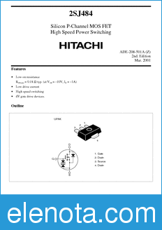Hitachi 2SJ484 datasheet