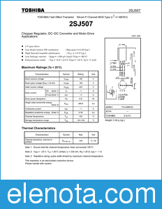 Toshiba 2SJ507 datasheet