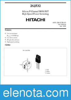 Hitachi 2SJ532 datasheet